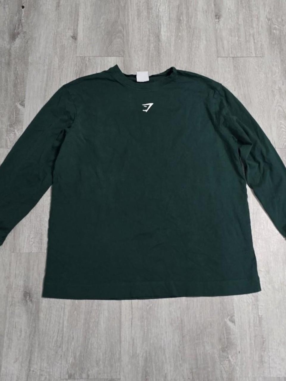 Gymshark Dark Green L/S Tee Womens Workout Activewear Large - Picture 2 of 6